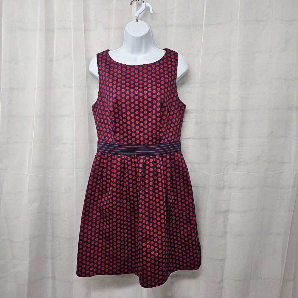 The Limited Dress Polka Dot Red Blue Sleeveless Retro 10 - Picture 14 of 14